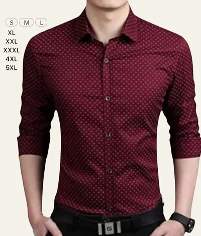 Trendy Cotton Blend Long Sleeves Casual Shirt