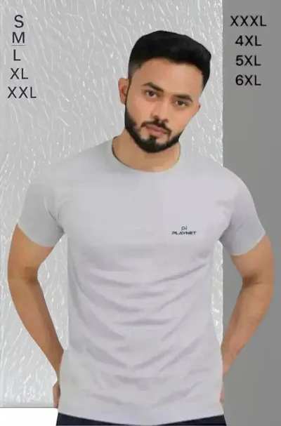 Comfy Latest Solid Round Neck Half Sleeve T-shirts For Men