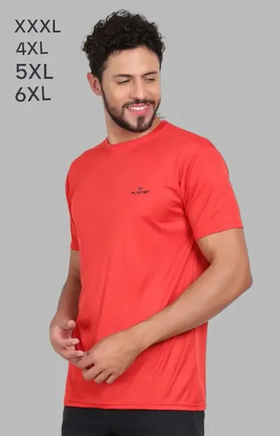 Comfy Latest Solid Round Neck Half Sleeve T-shirts For Men