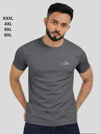 Mens solid regular T-shirt / Mens Half Sleeve Lycra Round neck Tshirt. Pack of 1