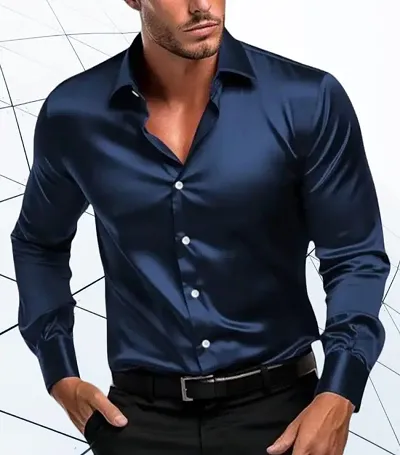 Classic Polycotton Solid Casual Shirt for Men