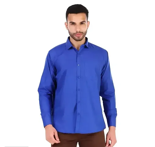 Stylish Fancy Solid Long Sleeves Casual Shirts For Men