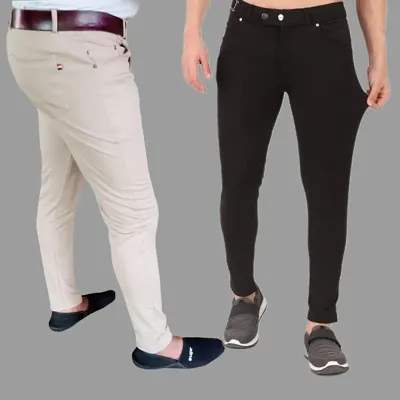 Buy Wall Street Formal Trousers for Men Combo Pack of 3 online   Looksgudin