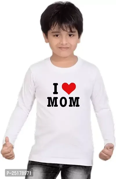 Elegant White Polyester Printed Round Neck T-Shirts For Boys