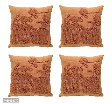 Weave India 100% Cotton Double Pumpkin Cushion Cover 18x18 Inches Set of 4