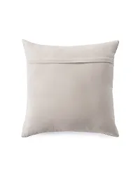 Stylish Home Decorative Cotton Knitting Diamond Cushion Cover Set of 1-18x18 Inches-Ivory-thumb2