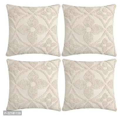 Cotton Self Design Cushion Cover Set of 4