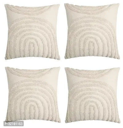 Cotton Self Design Cushion Cover Set of 4