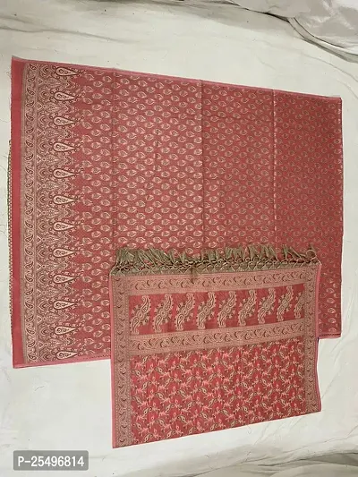 Elegant Red Cotton Printed Dress Material with Dupatta For Women-thumb0