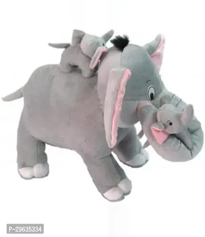 Cute Soft Cotton Mother Elephant Soft Toys - 32 cm-thumb0