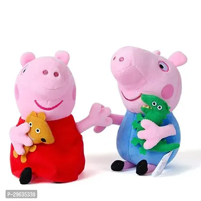 Cute Soft Cotton Peppa Pig Family - 28 cm Set of 2-thumb0