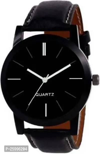 Elegant Black Metal Watch For Men-thumb0