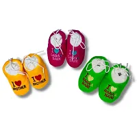 Kids shoes /Kids Footwear/Baby shoes/ Baby Booties/ Booties/ New born baby shoes for baby boy and baby girl with fancy bunny (up to 0-6 months I Pack of 6 I Multicolor I Length - 10.5 cm head to toe I-thumb1