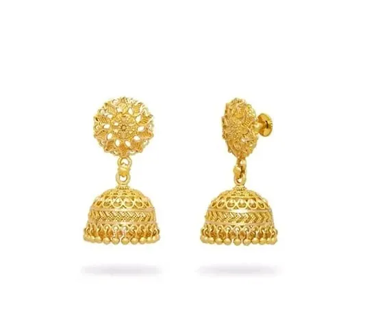 Elegant Brass Color Earrings for Women