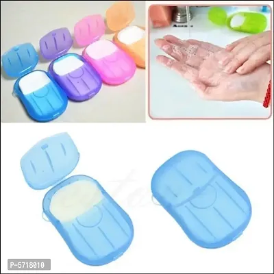 ARV Disposable Mini Soap Paper Travel Hand Washing Box (Random Color) ( 120 Pcs Pack of 6 Box)