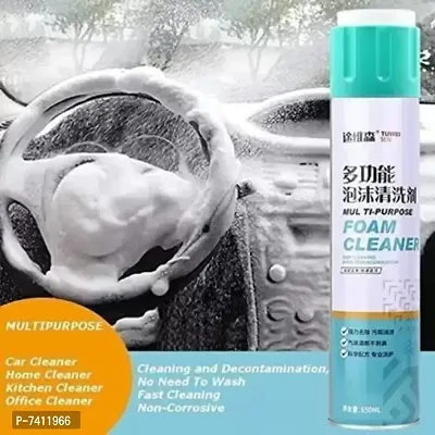 Multipurpose Foam Cleaner Spray | Car Seat/Exterior  Interior/Shoes/Sofa Cleaning Spray (650 ml) Pack of 1 Pcs