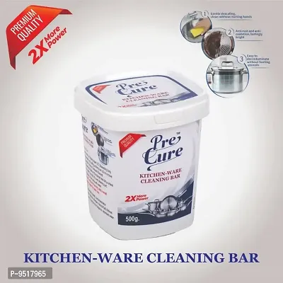 Kitchenware Cleaning Bar Dish Washing Bar Stainless Steel Cleaning Cream Oven Chimney Cleaning Cream Premium Quality 2X Power ( 500g Pack Of 1)-thumb0