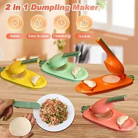 Momos Maker Machine, Dumpling Skin Press Mould for Gujiya Ghughra Momos Making, 2 in 1, Kitchen Dumpling pack of 1, Multicolor-thumb3