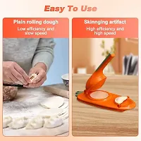 Momos Maker Machine, Dumpling Skin Press Mould for Gujiya Ghughra Momos Making, 2 in 1, Kitchen Dumpling pack of 1, Multicolor-thumb1