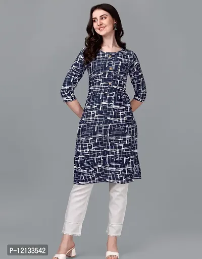 Stylish Crepe Kurti For Women-thumb0