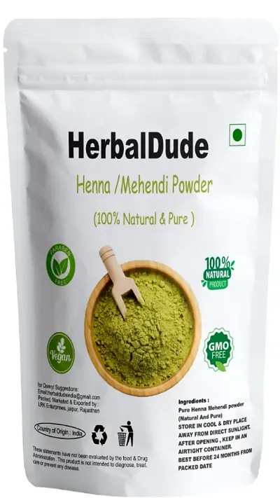 Herbaldude-Organic Natural  sojat Herbal Henna Powder For Hair Color, Mehandi for Hair Colour  (250 g)