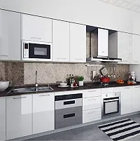 Pratiksha Fancy Plain White Design Self Adhesive Wall Stickers Paper for Home Furniture(Size: 200*60cm)-thumb1