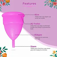 Pratiksha Healthcare Medium Size Reusable Menstrual Cup For Women-thumb1