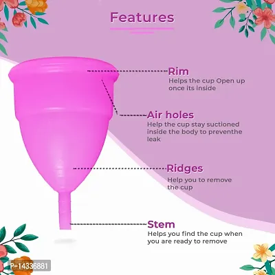 Pratiksha Healthcare Medium Size Reusable Menstrual Cup For Women-thumb2