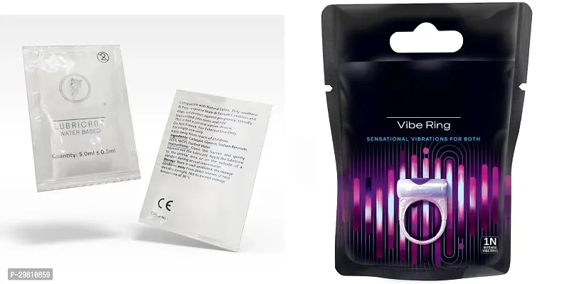 Healthcare Lubricant Pouch with Vibe Ring For Unisex-thumb0