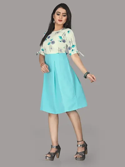 Stylish Crepe Dress For Women