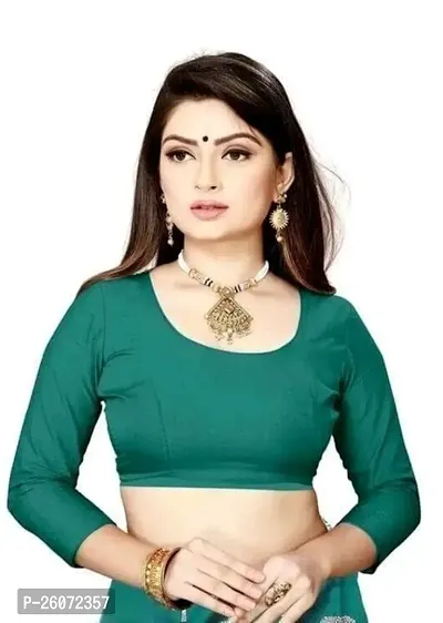 Beautiful Green Art Silk Zari Saree with Blouse Piece For Women-thumb3