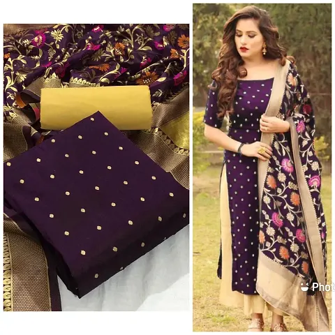 Latest Attractive Jacquard Dress Material with Dupatta