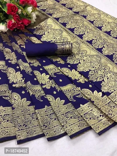 Stylish Art Silk Saree with Blouse piece For Women