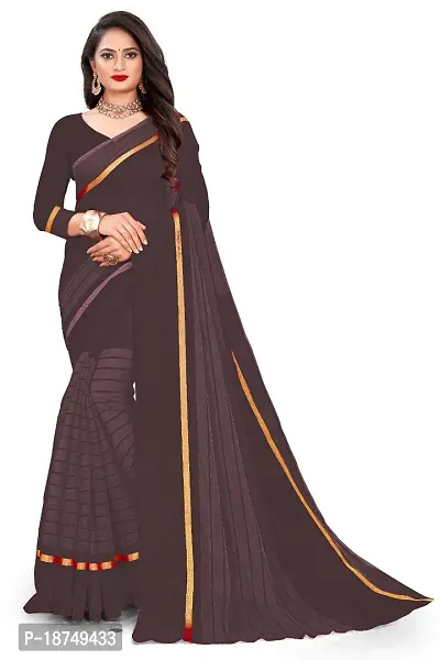 Stylish Art Silk Saree with Blouse piece For Women-thumb0