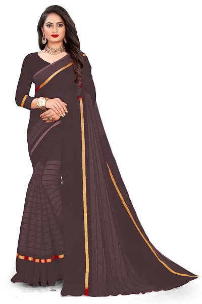 Stylish Art Silk Saree with Blouse piece For Women