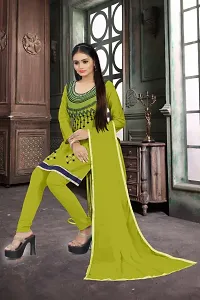 Stylish Women Poly Cotton Dress Material with Dupatta-thumb2