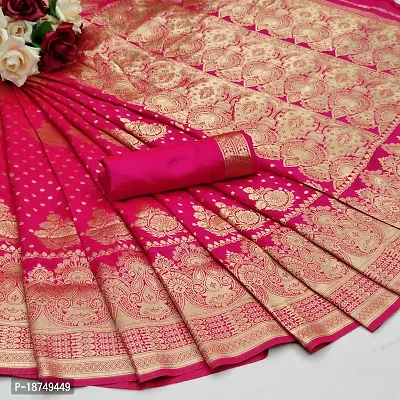 Stylish Art Silk Saree with Blouse piece For Women