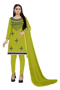 Stylish Women Poly Cotton Dress Material with Dupatta-thumb1