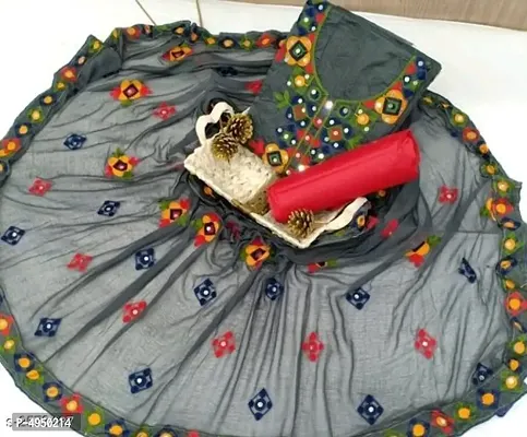 Women Chanderi Cotton Dress Material with Dupatta