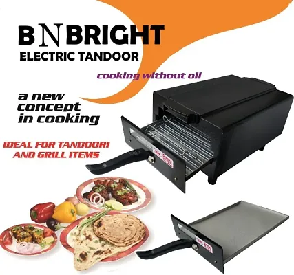 B.N. BRIGHTS Heavy Weight Medium Electric Tandoor For Home and Large Families Fitted With Stainless Steel Element and fast heating support with all Freebies Accessories