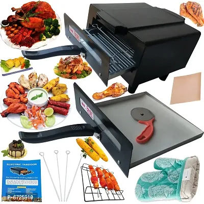 B.N. BRIGHTS Heavy Weight Medium Electric Tandoor For Home and Large Families Fitted With Stainless Steel Element and fast heating support with all Freebies Accessories-thumb0