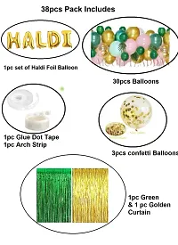 AR Giftzadda Haldi Ceremony Balloons Decoration Items || Haldi Ceremony / Groom To Be / Bride To Be / Bridal Shower / Bachelorette Party / Hen Party / Mehndi Night Decoration Items (Haldi Combo 2)-thumb3