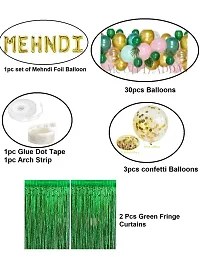 Mehndi Balloon Decoration Kit || Bridal Shower / Bachelorette Party / Hen Party / Mehndi Night /Haldi Ceremony Decoration Item (Mehndi Combo 2)-thumb2