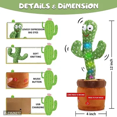 Dancing Cactus Toy For Kids Talking Singing;-thumb2