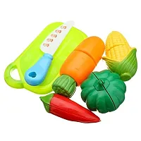 Realistic Sliceable 8 Pcs Fruits and Vegetables Cutting Play Toy Set for Kids-thumb1