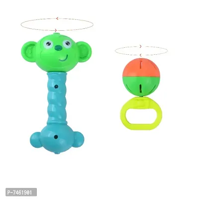 Colorful Teether Rattle Set of Attractive Rattle Toy for New Born, Perfect Gift for New Born Babies-Made in India ( ISI Quality Approved)N-thumb2