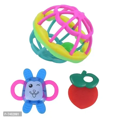 Colorful Teether Rattle Set of Attractive Rattle Toy for New Born baby-thumb0