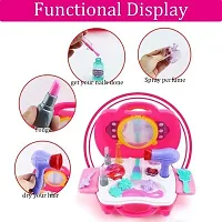 Makeup kit Toy for Girls , Many Toys to Play , Best Pretend Play Card Beauty Set Make up Toy for Girls-Plastic, Multi Color-thumb1