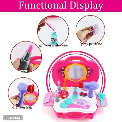 Makeup kit Toy for Girls , Many Toys to Play , Best Pretend Play Card Beauty Set Make up Toy for Girls-Plastic, Multi Color-thumb2