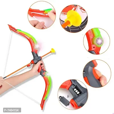 Smart Archery Bow and Arrow Toy Archery Set with 2 LED Light 3 Suction Cup Arrow for Kids Learning Toy for 5+ Year Old Boys  Girls-thumb0